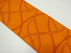 アンティーク　抽象波模様織り出し袋帯（材料）